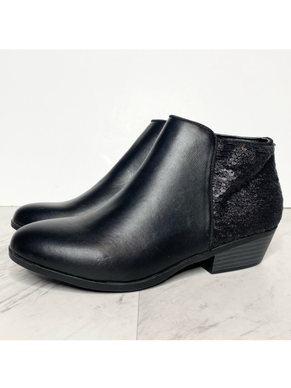Sam Edelman Petty Sequin Black Bootie 5